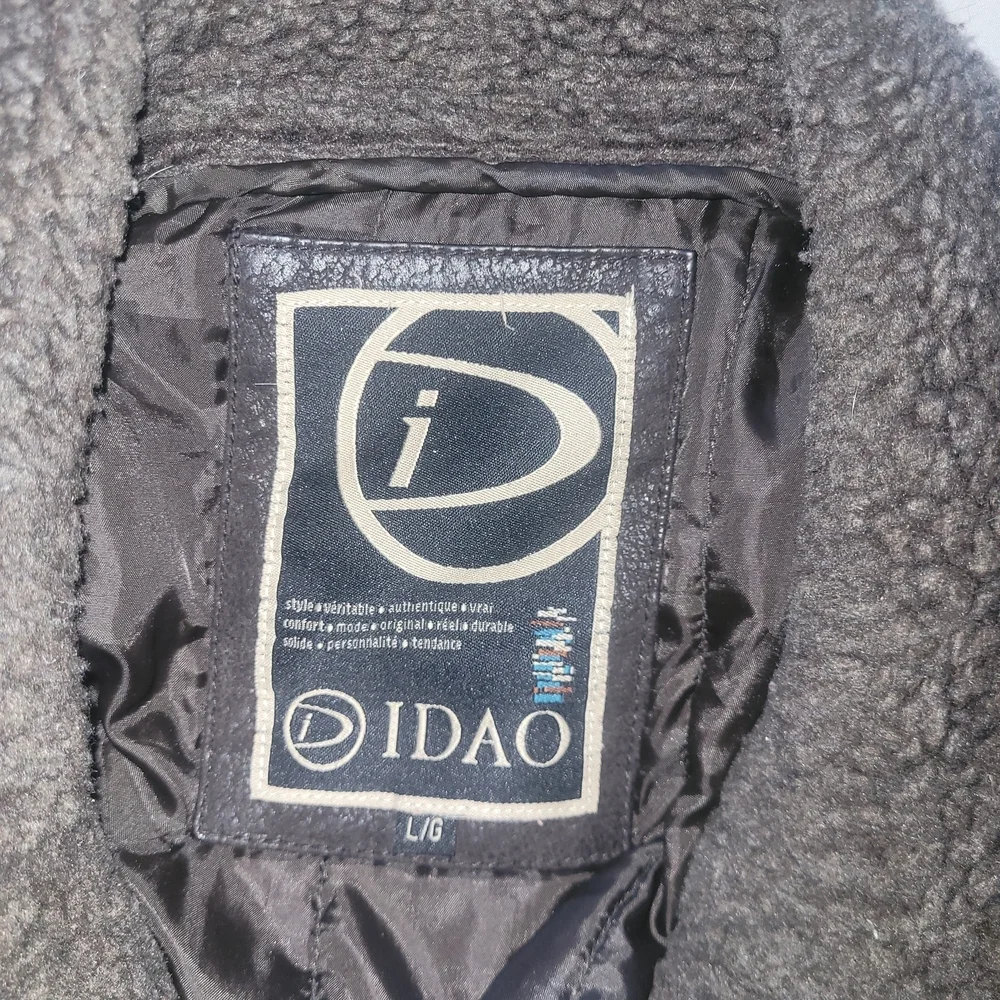 Idao Men's Dark Brown Suede Leather Jacket With Removable Lining Size L - Picture 8 of 9